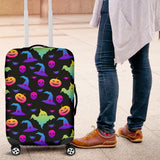 Colorful Halloween Background Luggage Covers