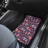 Elephant Indian Style Ornament Pattern Front Car Mats