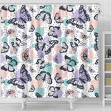 Butterfly Pattern Shower Curtain Fulfilled In US