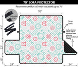 Clock time pattern blackground Sofa Cover Protector