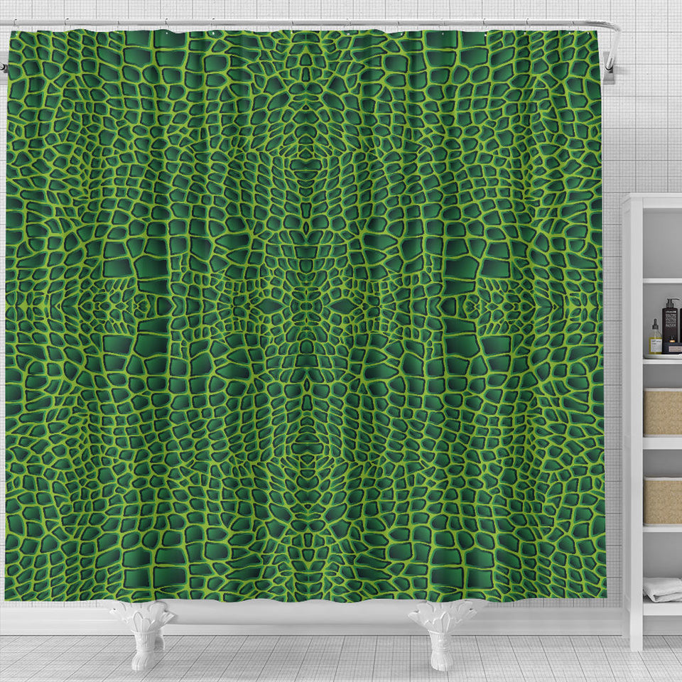 Crocodile Skin Printed Shower Curtain Fulfilled In US