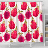 Dragon Fruits Design Pattern Shower Curtain Fulfilled In US