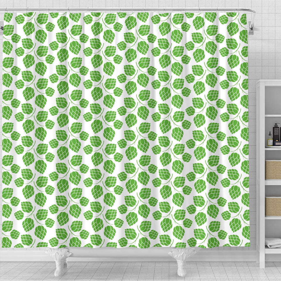 Hop Pattern Background Shower Curtain Fulfilled In US