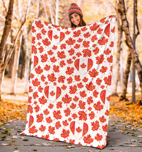 Canada Pattern Print Design 02 Premium Blanket