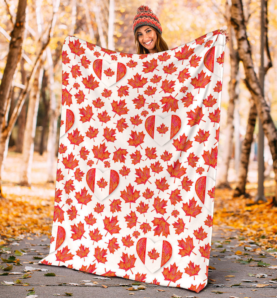 Canada Pattern Print Design 02 Premium Blanket