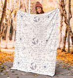 Math Pattern Print Design 03 Premium Blanket