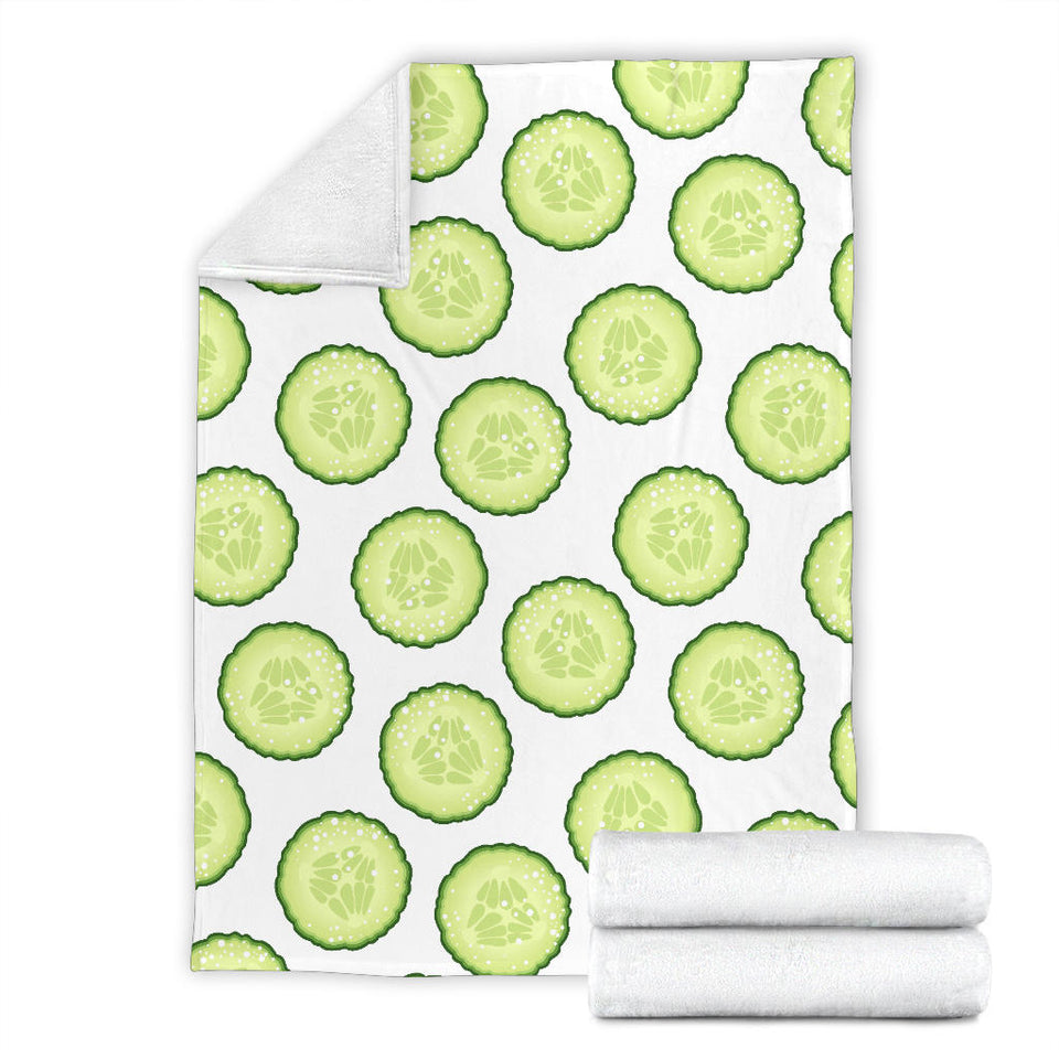 Cucumber Slices Pattern Premium Blanket