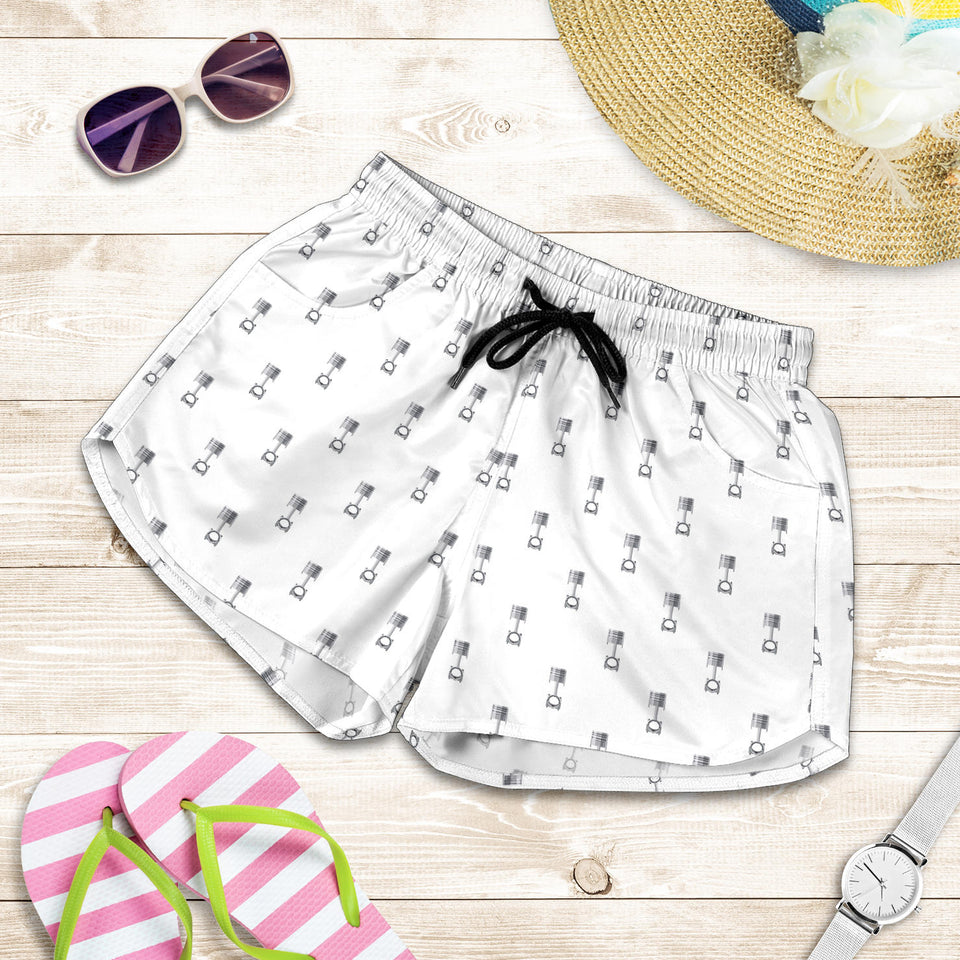 Engine Piston Background Pattern Print Design 01 Women Shorts