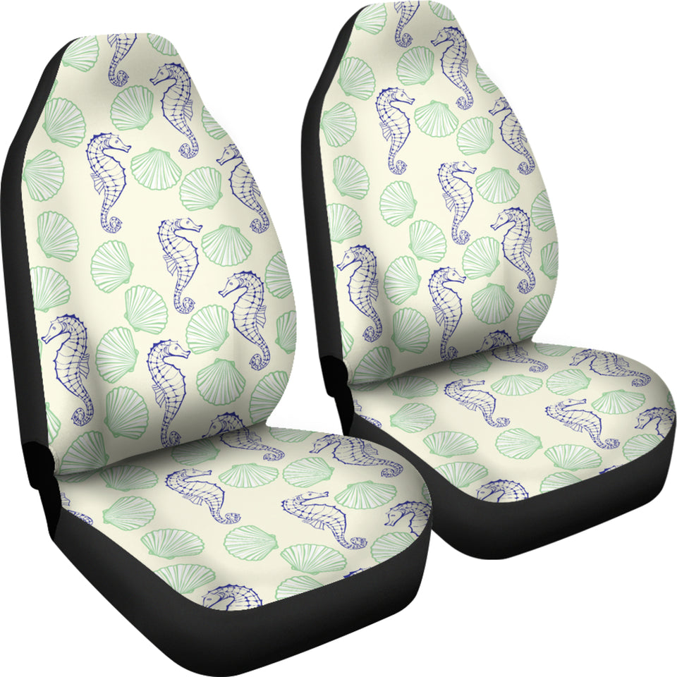 Seahorse Shell Pattern  Universal Fit Car Seat Covers