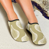 Garlic Design Pattern Aqua Shoes