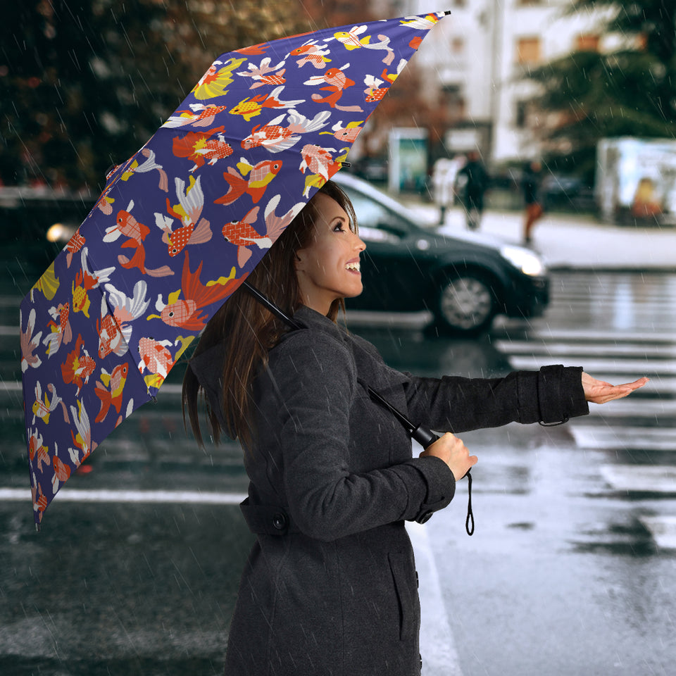 Goldfish Pattern Print Design 04 Umbrella