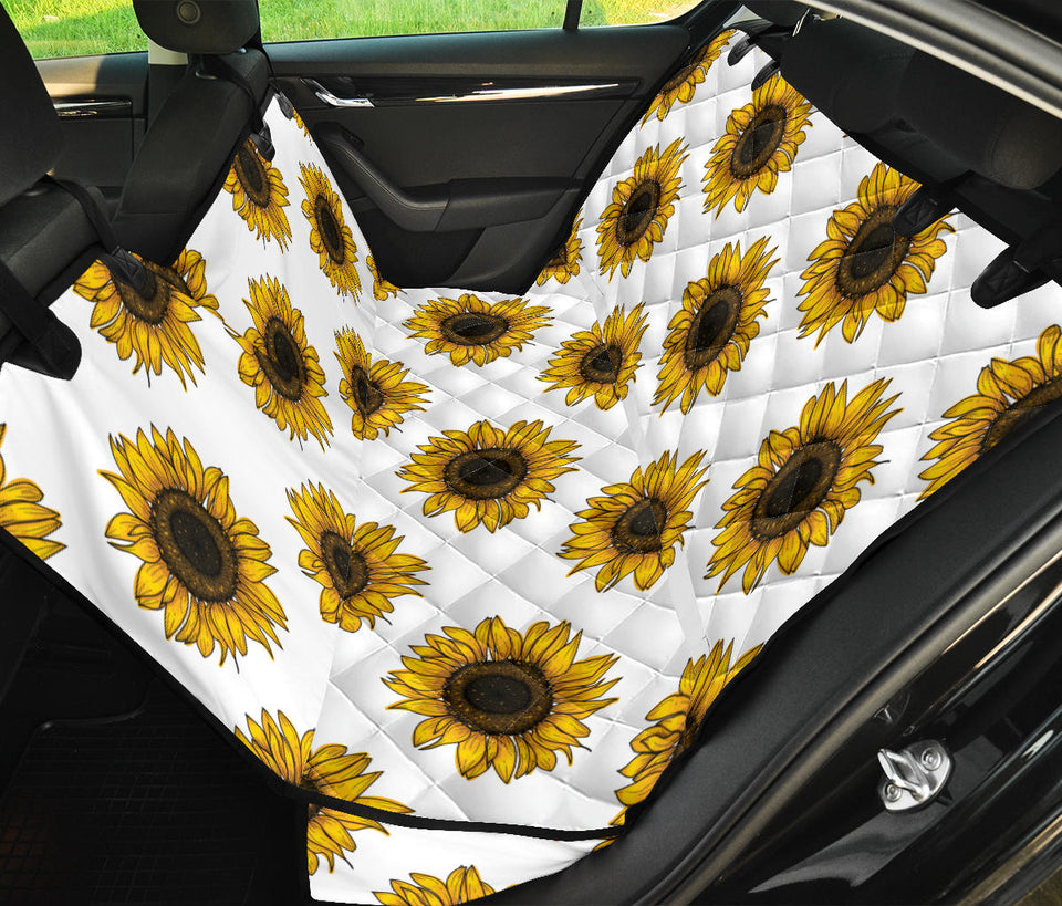 Sunflowers Design Pattern Dog Car Seat Covers