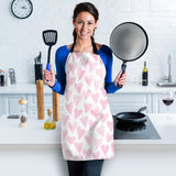 Watercolor Pink Heart Pattern Adjustable Apron