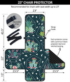 Cactus glass terrarium pattern Chair Cover Protector