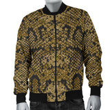 Snake Skin Pattern Men'S Bomber Jacket