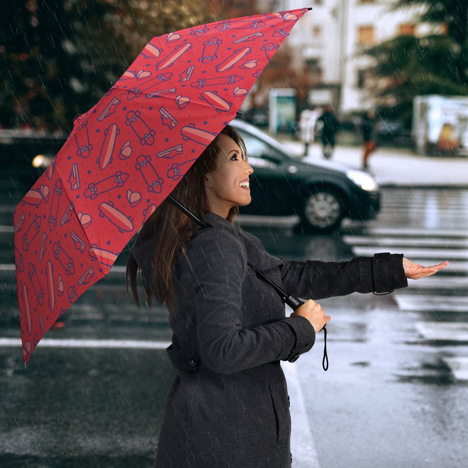 Skate Board Pattern Print Design 01 Umbrella