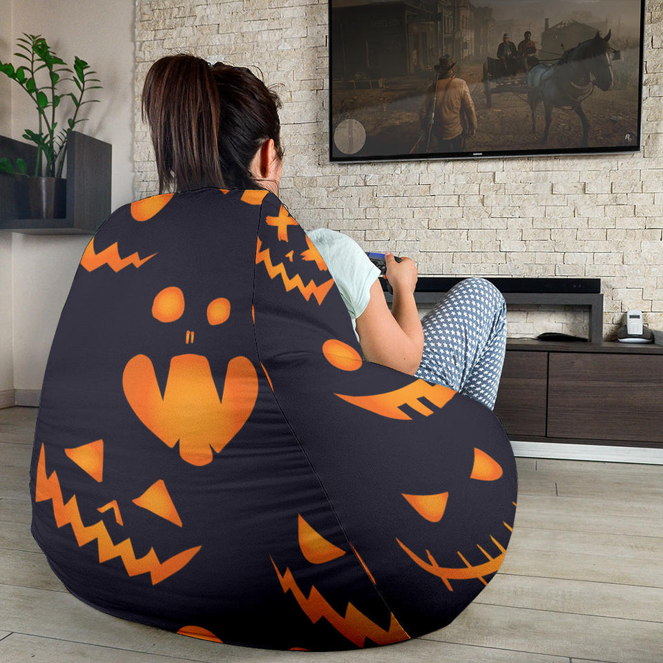 Halloween Pattern Pumpkin Background Bean Bag Cover