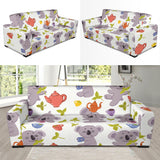 Cute Koalas Teapots Tea Sofa Slipcover