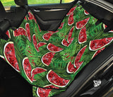 Watermelons Tropical Palm Leaves Pattern Background Dog Car Seat Covers