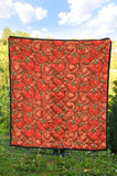 Red Tomato Pattern Premium Quilt