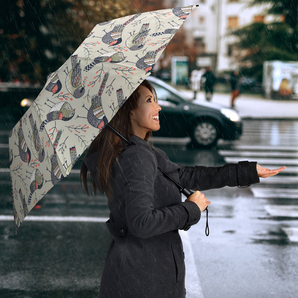 Pigeon Pattern Print Design 04 Umbrella