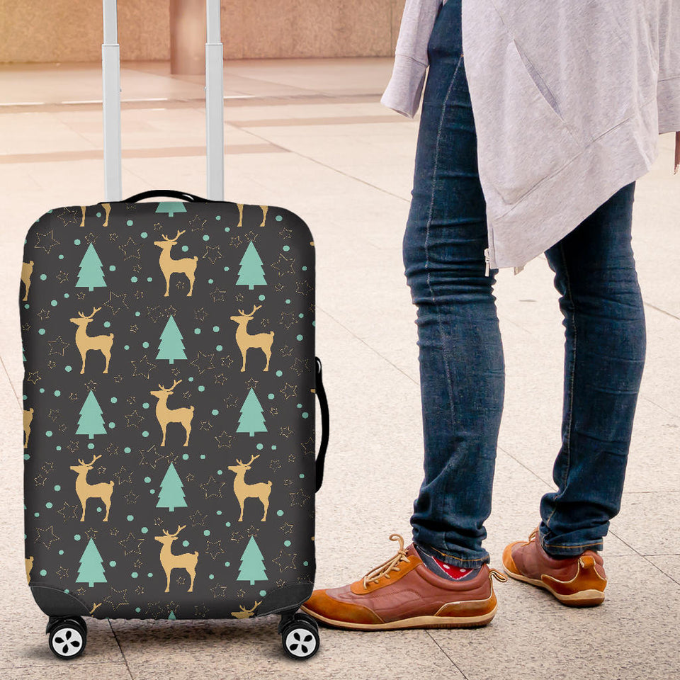 Deers Star Tree Pattern Luggage Covers