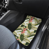 Heliconia Pattern Front And Back Car Mats