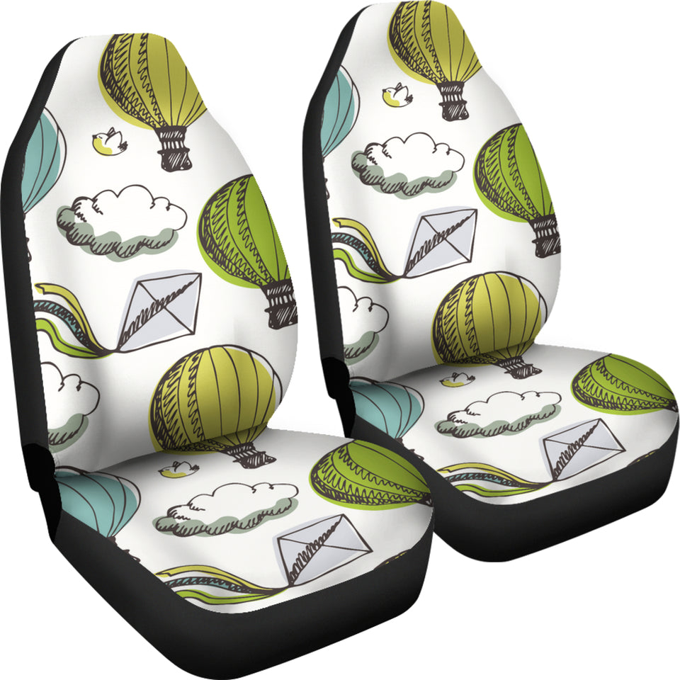 Hot Air Balloon Bird Cloud Pattern Universal Fit Car Seat Covers