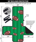 American football ball field background Recliner Cover Protector