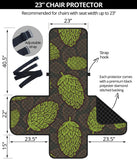 Hop pattern black background Chair Cover Protector