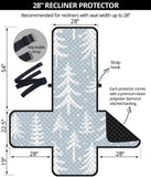 Christmas tree winter forest pattern Recliner Cover Protector