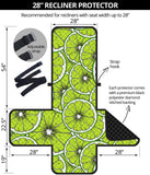 Slices of Lime design pattern Recliner Cover Protector