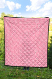 Sweet Candy Pink Background Premium Quilt