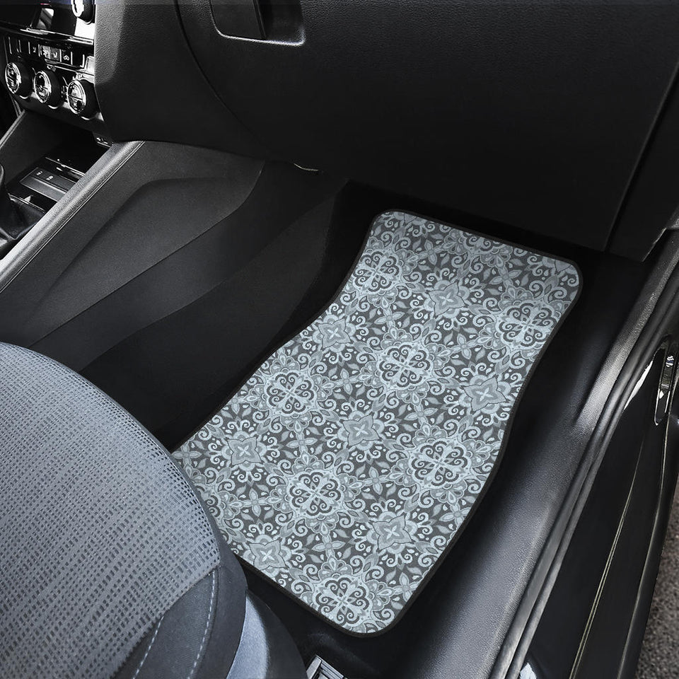 Traditional Indian Element Pattern Front And Back Car Mats
