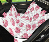 Pink Lotus Waterlily Pattern Dog Car Seat Covers