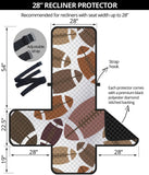 American football ball pattern Recliner Cover Protector
