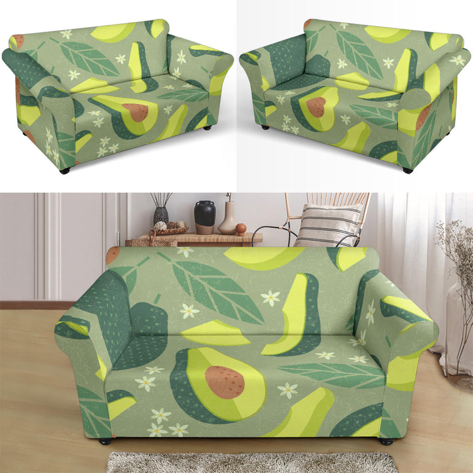 Avocado Pattern Loveseat Couch Slipcover