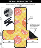 Grapefruit yellow background Recliner Cover Protector