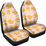 Cute Shiba Inu Dog Pattern   Universal Fit Car Seat Covers