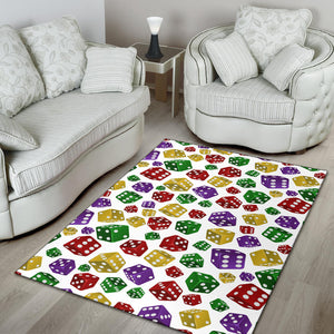 Dice Pattern Print Design 03 Area Rug