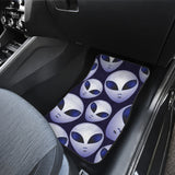 Alien Pattern Print Design 01 Front and Back Car Mats