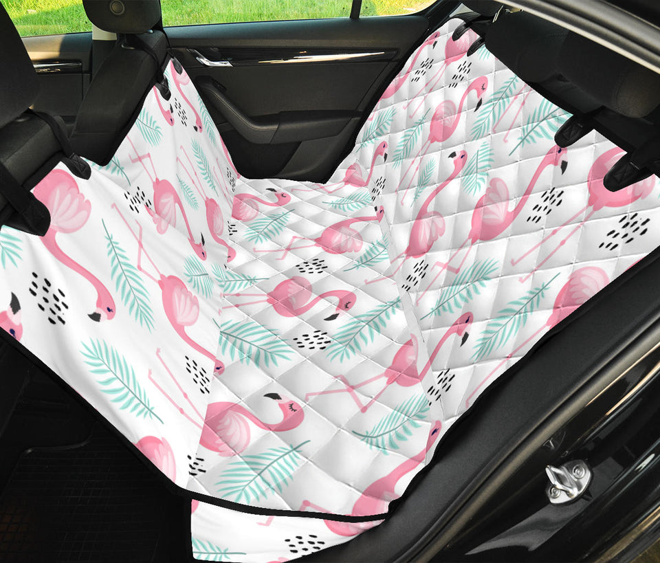 Cute Flamingo Pattern Dog Car Seat Covers