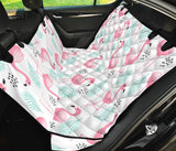 Cute Flamingo Pattern Dog Car Seat Covers