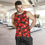 Tomato black background Men Tank Top
