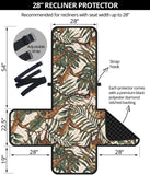 Monkey tropical leaves background Recliner Cover Protector