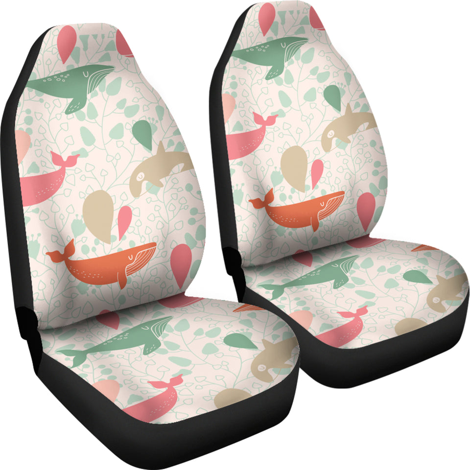Cute Whale Pattern  Universal Fit Car Seat Covers