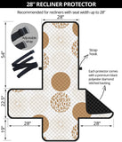 Gold Texture mushroom pattern Recliner Cover Protector