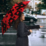 Casino Cards Suits Pattern Print Design 02 Umbrella