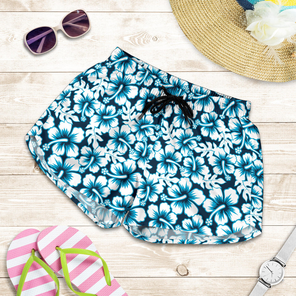 Hibiscus Pattern Print Design 04 Women Shorts