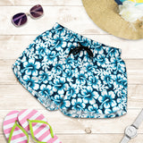 Hibiscus Pattern Print Design 04 Women Shorts